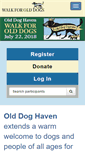 Mobile Screenshot of odhwalkforolddogs.org