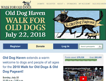 Tablet Screenshot of odhwalkforolddogs.org